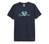 Superman Mesupmsts106 T-Shirt, Navy, XS Uomo
