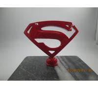 Superman Metropoli Kryptonite Ratrod Auto Cappuccio Ornamento Dipinta Rosso