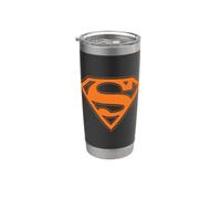 Superman Navy & Orange Shield Bicchiere termico in acciaio inox doppia parete