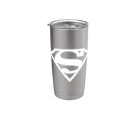 Superman Orange & White Shield Bicchiere termico in acciaio inox doppia parete