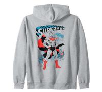 Superman Panel Pose Felpa con Cappuccio