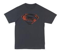 Superman Rossi e Neri Glifo Nuovo Uomo D'Acciaio Film 2013 T-Shirt Licenza Da T