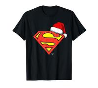 Superman S-Shield Chirstmas Santa Hat Maglietta