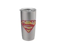 Superman S Shield Rough Logo Bicchiere termico in acciaio inox doppia parete