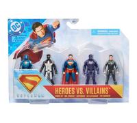 Superman - Set regalo con 5 personaggi d'azione da collezionare, 8 cm, giocattolo per bambini dai 4 anni in su