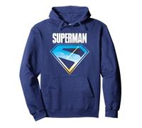 Superman Shield Emblema Tramonto Cielo Icona Diamante Logo Felpa con Cappuccio