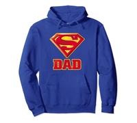 Superman Super Dad Padre Papà Felpa con Cappuccio