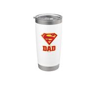 Superman Super Dad Shield Logo Bicchiere termico in acciaio inox doppia parete