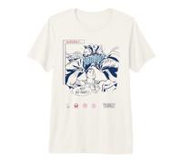 Superman, Super Eroe con Cappuccio, Stile retrò, Arte di Tendenza DC Comics Maglietta Premium