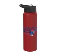 Superman Under Logo Stainless Steel Insulated Water Bottle