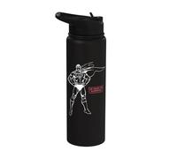 Superman Uomo Acciaio Incappucciato Super Eroe Posa DC Comics Tendenza Stainless Steel Insulated Water Bottle