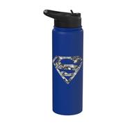 Superman Urban Camo Shield Stainless Steel Insulated Water Bottle