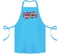 Supermarine Spitfire Con The Union Jack Cotone Grembiule 100% Biologico