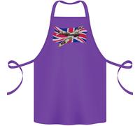 Supermarine Spitfire Con The Union Jack Cotone Grembiule 100% Biologico
