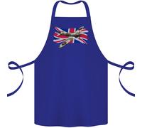 Supermarine Spitfire Con The Union Jack Cotone Grembiule 100% Biologico