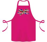 Supermarine Spitfire Con The Union Jack Cotone Grembiule 100% Biologico