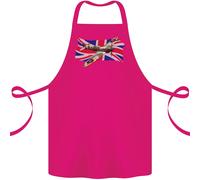 Supermarine Spitfire Con The Union Jack Cotone Grembiule 100% Biologico