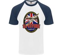 Supermarine Spitfire Flying Legend Maglietta Baseball S/S Da Uomo