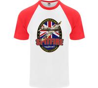 Supermarine Spitfire Flying Legend Maglietta Baseball S/S Da Uomo