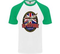 Supermarine Spitfire Flying Legend Maglietta Baseball S/S Da Uomo