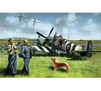 Supermarine Spitfire Mk.IX with RAF Pilots and Ground Personnel 1:48 ICM48801 -