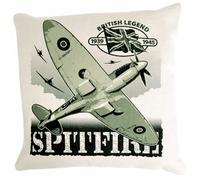 Supermarine Spitfire Raf Battaglia Di Bretagna WW11 Fighter Aereo Azione Cuscino