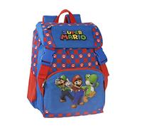 Franco Cosimo Panini Zaino scuola Super Mario set estensibile unisex astuccio 3 zip Blu Taglia unica