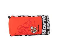 SUPERMARIO, Super Mario - Borsa Portaoggetti Ideale come Beauty Case da Viaggio e Astuccio Grande per Scuola e Free Time, con Zip sul Retro e Cinturino, Regali Natale per Ragazzi e Bambini 21x9Hx10 cm