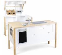 Small Foot Negozio e Cucina per Bambini in Legno Fresh, con Accessori e Utilizzabile Come Cucina da Gioco, a Partire da 3 Anni, 11436