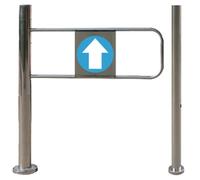 Supermercato Acciaio Inossidabile Barricata Porte Di Accesso, Apertura A 90° Unidirezionale Ingresso Cancello Di Sicurezza, Chiusura Automatica Universale Cancelli A Battente Dispositivo Per Bibliotec