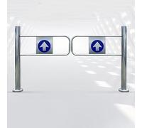 Supermercato Entrata Sicurezza Cancello,Magazzino Industriale Metallo Oscillazione Cancello,Porta Girevole Di Sicurezza,Automatico Chiusura Cancello(120cm/47.2in)