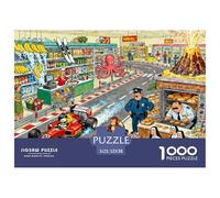 Supermercato Grand Puzzle in Legno Impermeabile DIY Puzzles Da 1000 Pezzi Regali Per Adulti Colorati Per Decorazioni Domestiche