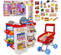 supermercato per bambini con scanner, bilancia e carrello della spesa