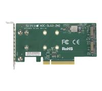 Supermicro - Aoc-slg3-2m2 - Pcie - M.2 - Basso Profilo - Pcie 3.0 - Verde - 10 - 55 à'â°c