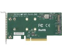 Supermicro - Aoc-slg3-2m2 - Pcie - M.2 - Basso Profilo - Pcie 3.0 - Verde - 10 - 55 à'â°c