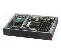 Supermicro CSE-E300 computer case Supporto Nero (1U SERVER BOX PC FATX/MITX,1U,