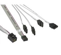 Supermicro MiniSAS / 4 SATA 0.55 m 0,55 m Grigio, Bianco