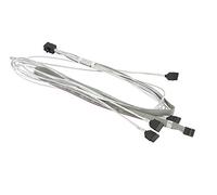 Supermicro MiniSAS HD / 4 SATA 0.75 m Grigio, Bianco