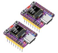 Supermini ESP32 C3 Board con display OLED per AR Duino MicroPython, 2,4 GHz Wi-Fi e BLE 5.0, ampia interfaccia per indossabili IoT, incluso LED blu integrato (saldato)