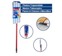 SUPERMOCIO LAVATUTTO VILEDA LAVA PAVIMENTI PANNO IN MICROFIBRA CON MANICO 51458