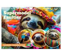 Supermodel Faultier. Professionelles Fotoshooting im Urwald (Wandkalender 2026 DIN A4 quer), CALVENDO Monatskalender: Die ultimative Verbindung von Gemütlichkeit und Glamour!