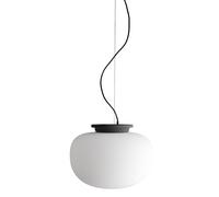 Supernate Lampadario Ø28 Opale Bianco/Nero