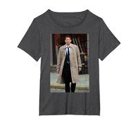 Supernatural Castiel Ass Butt Maglietta, Donna Plus-Size, Grigio Scuro, 1X