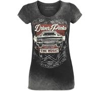 Supernatural Donna T-Shirt Grigio S 100% Cotone Regular