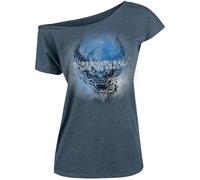 Supernatural Evil - Maglietta da donna Loose blu mélange, Blu, M