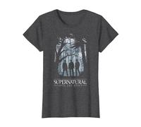 Supernatural Join The Hunt Silhouette Maglietta, Donna, Grigio Scuro, S