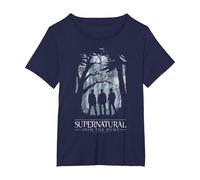 Supernatural Join The Hunt Silhouette Maglietta, Donna Plus-Size, Navy, 1X