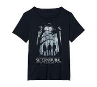 Supernatural Join The Hunt Silhouette Maglietta, Donna Plus-Size, Nero, 1X