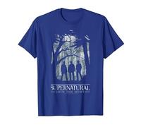 Supernatural Join The Hunt Silhouette Maglietta, Uomo, Blu Reale, L