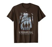 Supernatural Join The Hunt Silhouette Maglietta, Uomo, Marrone, M